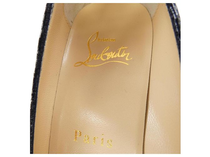 Décolleté Christian Louboutin Nero Rosso Verde - vista 6