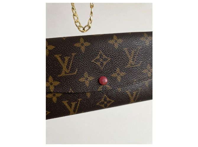 Cartera Louis Vuitton Monogram con Cadena Castaño Monograma - vista 7