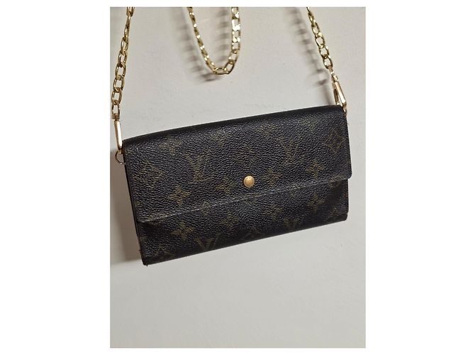 Louis Vuitton Pochette Felicie Monogram Marrone - vista 3