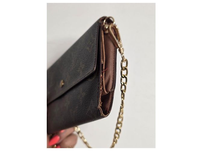 Louis Vuitton Pochette Felicie Monogram Marrone - vista 8