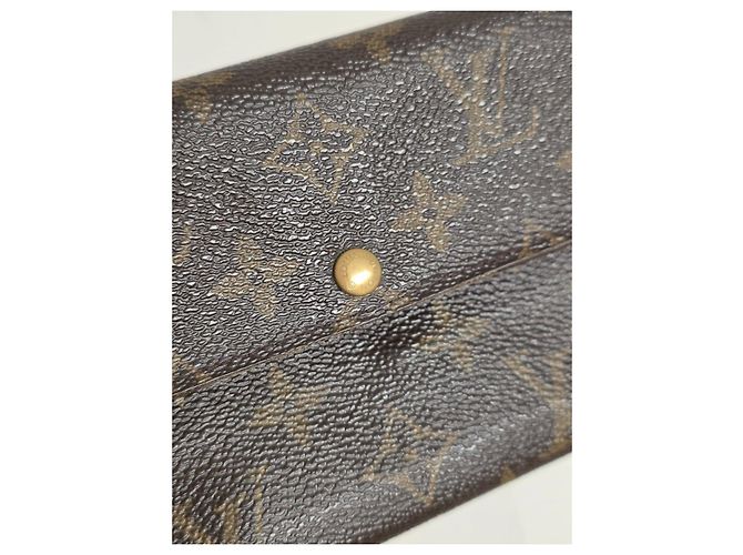 Pochette Félicie Louis Vuitton Cartera Pochette Felicie Monogram Castaño - vista 12