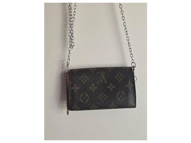 Pochette Félicie Louis Vuitton Pochette Felicie Monogram Marrone Monogramma - vista 11