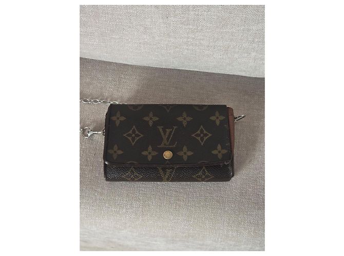 Pochette Félicie Louis Vuitton Pochette Felicie Monogram Marrone Monogramma - vista 3