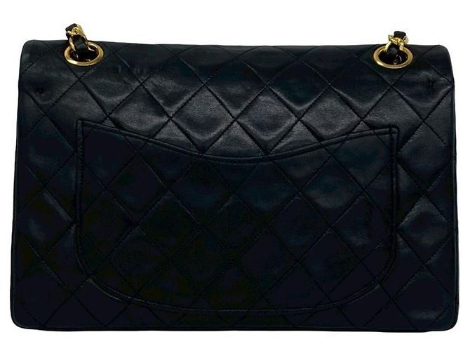 Borsa a Spalla Chanel Matelassé Coco Mark Double Flap Nero - vista 3