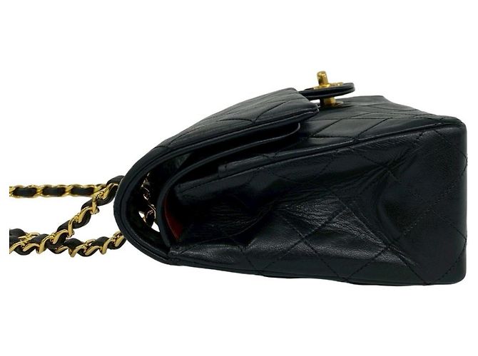 Borsa a Spalla Chanel Matelassé Coco Mark Double Flap Nero - vista 5
