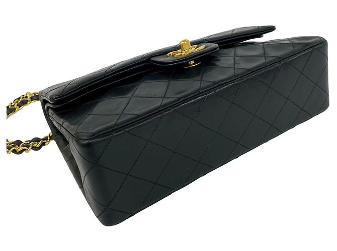 Borsa a Spalla Chanel Matelassé Coco Mark Double Flap Nero - vista 7