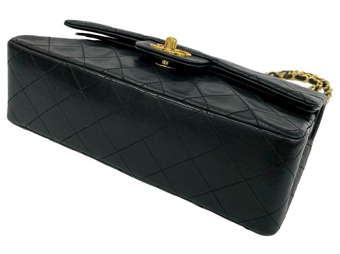 Borsa a Spalla Chanel Matelassé Coco Mark Double Flap Nero - vista 8