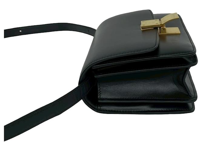 Céline Borsa a Spalla Celine Classic Box Leather Nero - vista 5