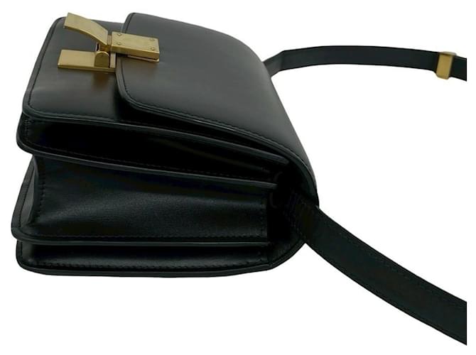 Céline Borsa a Spalla Celine Classic Box Leather Nero - vista 6