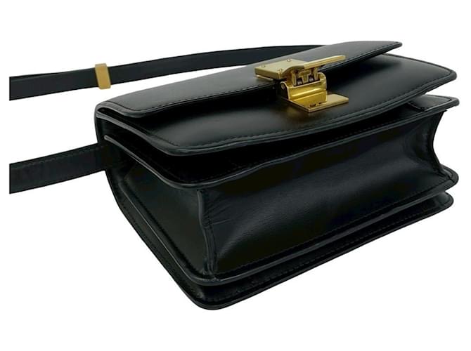 Céline Borsa a Spalla Celine Classic Box Leather Nero - vista 7