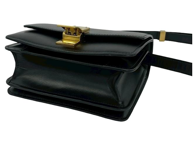 Céline Borsa a Spalla Celine Classic Box Leather Nero - vista 8