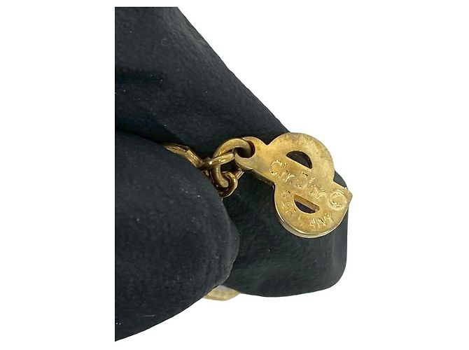 Collana con motivo logo CD Christian Dior placcata in oro D'oro - vista 3