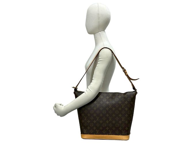 Borsa a spalla semi Louis Vuitton Amfar Three Vanity Star Monogram Leather Marrone - vista 2
