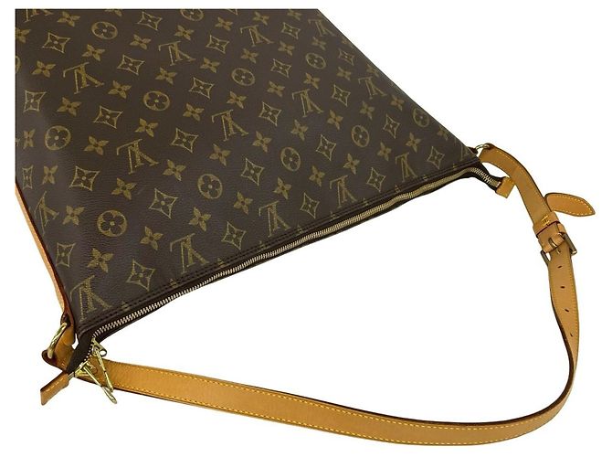 Borsa a spalla semi Louis Vuitton Amfar Three Vanity Star Monogram Leather Marrone - vista 4