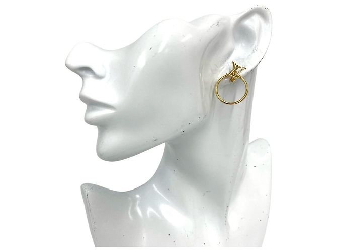 Orecchini a lobo placcati in oro Louis Vuitton D'oro - vista 2