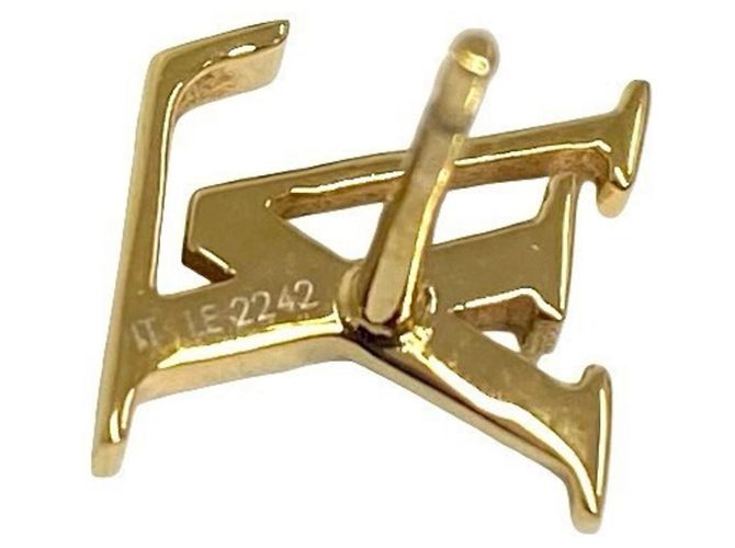 Orecchini a lobo placcati in oro Louis Vuitton D'oro - vista 3