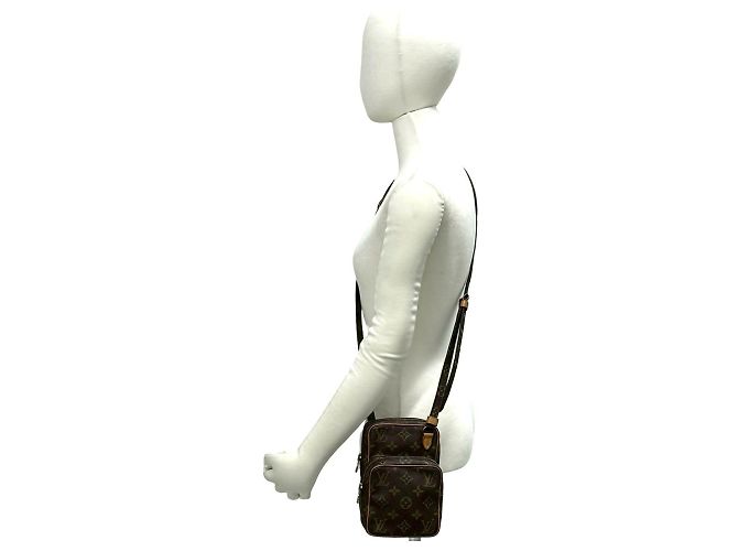 Louis Vuitton Vintage Amazon Monogram Leder Mini Schultertasche Braun - Ansicht 2