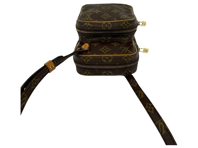 Louis Vuitton Vintage Amazon Monogram Leder Mini Schultertasche Braun - Ansicht 4