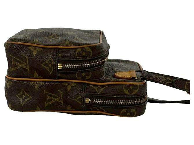 Louis Vuitton Vintage Amazon Monogram Leder Mini Schultertasche Braun - Ansicht 6