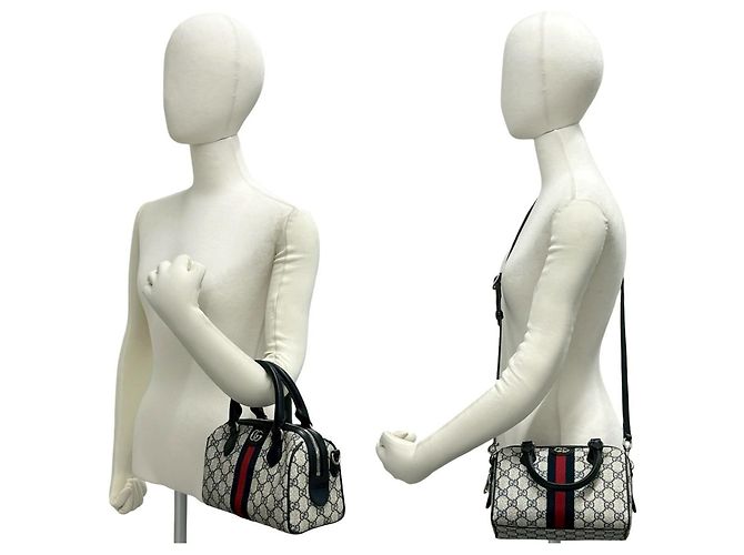 Borsa a mano in pelle Gucci Ophidia Sherry Line con logo GG e finiture metalliche - vista 2