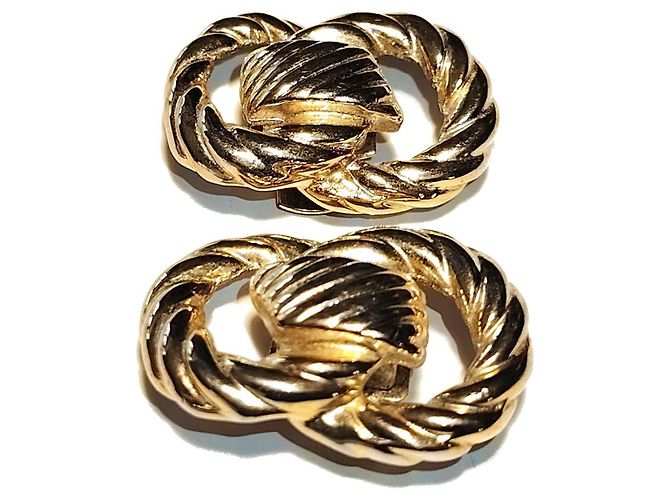 Autre Marque Bluette Gold Tone Schuhclips - Skulpturales Design Golden - Ansicht 2