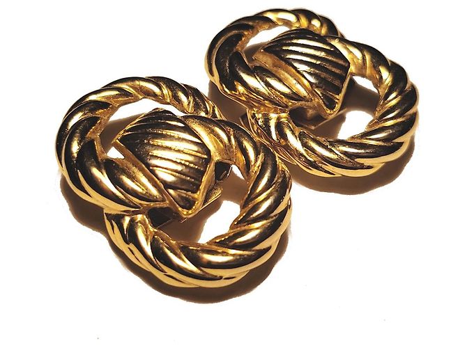 Autre Marque Bluette Gold Tone Schuhclips - Skulpturales Design Golden - Ansicht 3