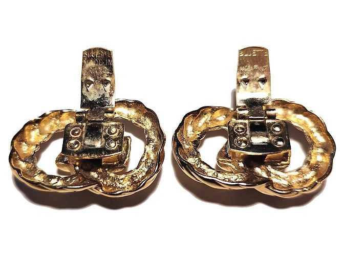 Autre Marque Bluette Gold Tone Schuhclips - Skulpturales Design Golden - Ansicht 6