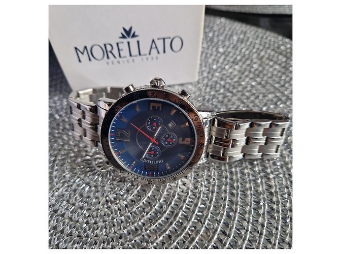 Autre Marque Reloj Cronógrafo Morellato en Acero Inoxidable Plata Azul - vista 2