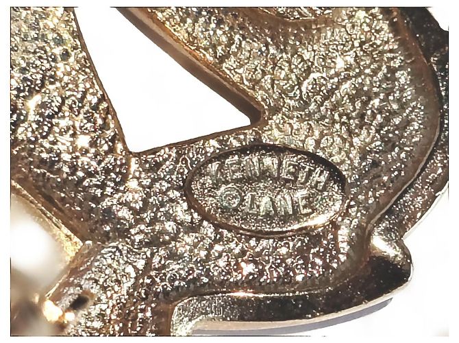 Kenneth Jay Lane Orecchini Kenneth Lane Volute Strass Tono Oro D'oro - vista 8