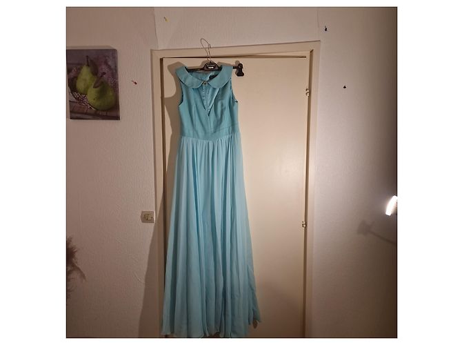 Autre Marque Isabel Garcia Langes Kleid in Hellblau - Ansicht 2
