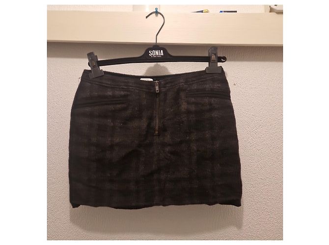 Autre Marque Completo C'N'C Costume National Giacca e Gonna in Lana a Quadri Grigio - vista 13