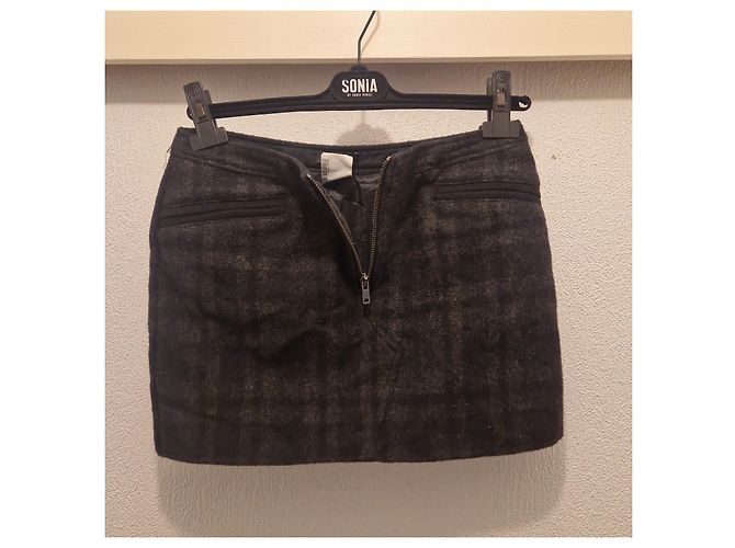 Autre Marque Completo C'N'C Costume National Giacca e Gonna in Lana a Quadri Grigio - vista 18
