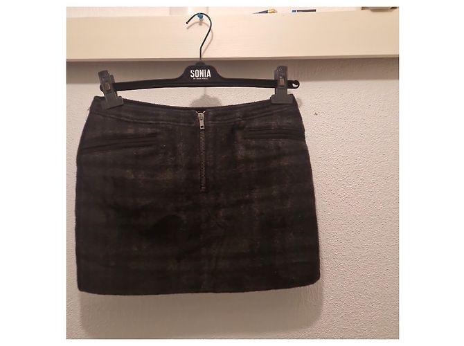Autre Marque Completo C'N'C Costume National Giacca e Gonna in Lana a Quadri Grigio - vista 19