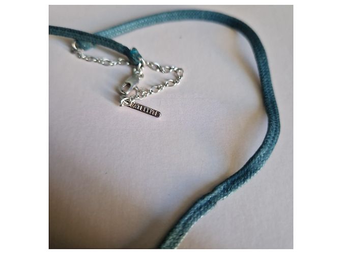 Collana Satellite in argento con pietre viola Porpora - vista 4