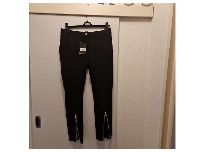 Ermanno Scervino schwarze Hose mit Knöchel-Reißverschluss - Ansicht 6