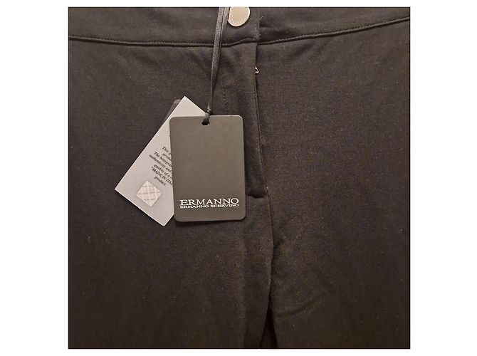 Ermanno Scervino schwarze Hose mit Knöchel-Reißverschluss - Ansicht 7