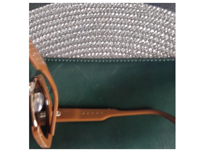Gafas de sol Marni marrones de acetato Castaño - vista 11