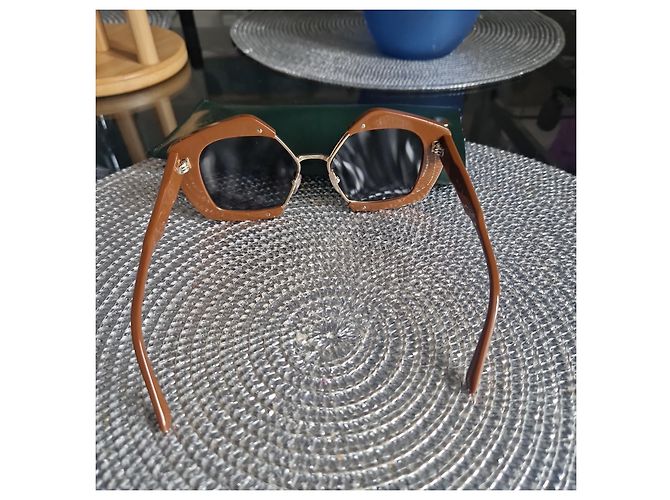 Gafas de sol Marni marrones de acetato Castaño - vista 3
