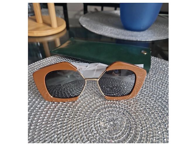 Gafas de sol Marni marrones de acetato Castaño - vista 4
