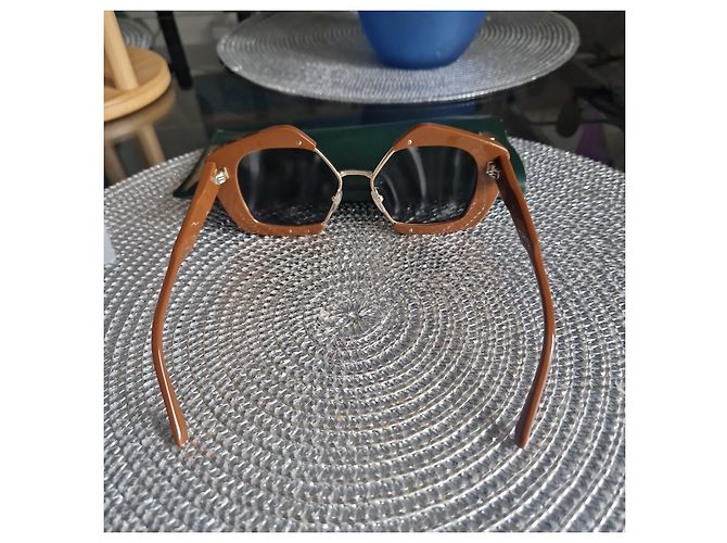 Gafas de sol Marni marrones de acetato Castaño - vista 6