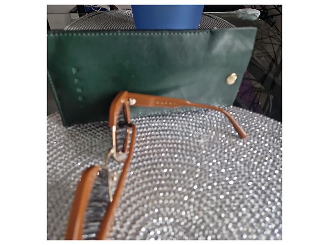 Gafas de sol Marni marrones de acetato Castaño - vista 7