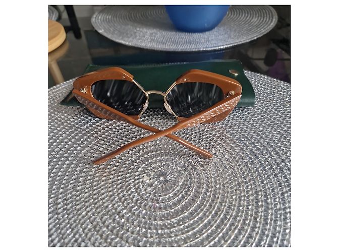 Gafas de sol Marni marrones de acetato Castaño - vista 8