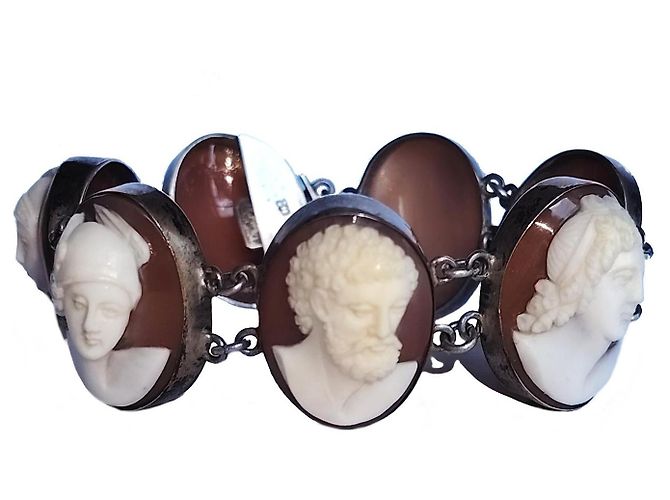 No Name Bracciale Cammeo in Argento 800 Italiano - vista 2