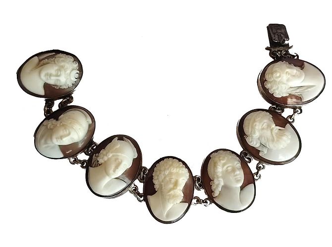 No Name Bracciale Cammeo in Argento 800 Italiano - vista 5