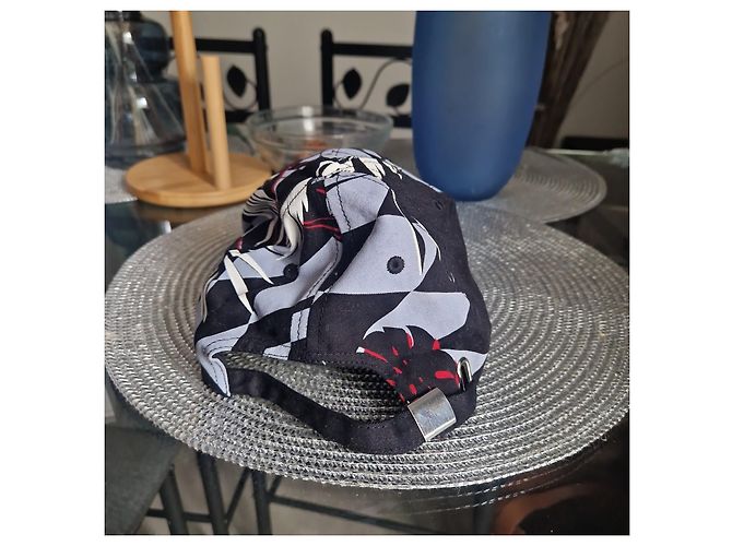 Versace Jeans Couture Cap mit Muster Schwarz Mehrfarben - Ansicht 3