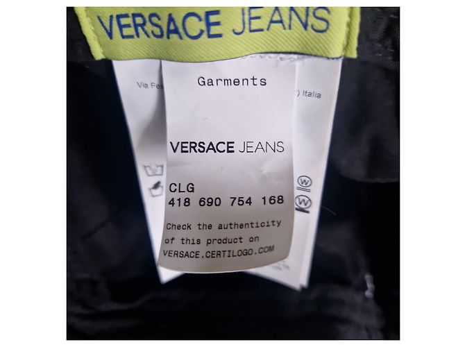 Versace Jeans Couture Cap mit Muster Schwarz Mehrfarben - Ansicht 7