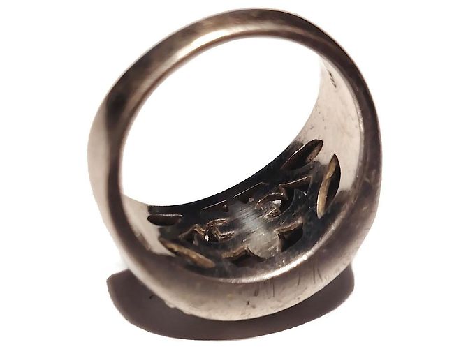 Autre Marque Judith Ripka Sterlingsilber Ring Perlmutt CZ Größe EU 65 - Ansicht 8