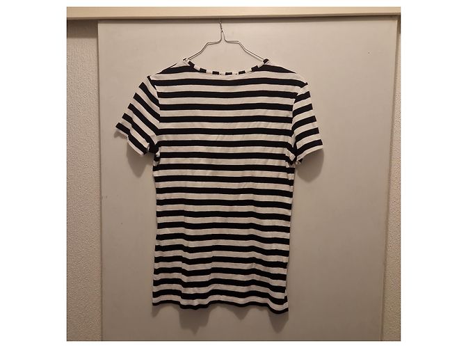 Autre Marque Max&Co. T-shirt a righe con logo - Bianco e Nero - vista 3