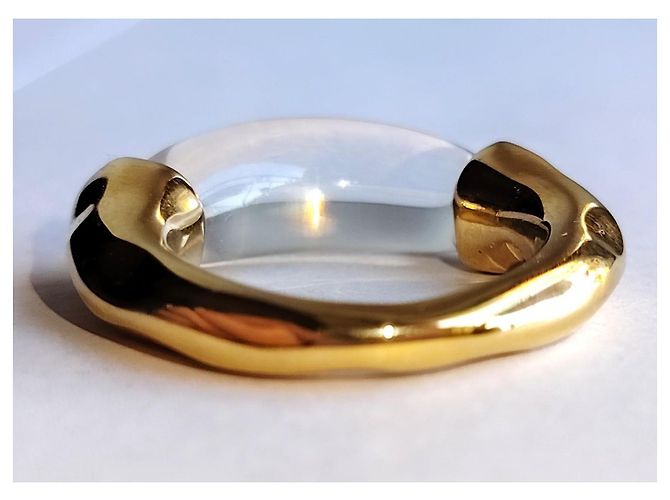 Autre Marque Anello scultoreo OMA The Label tono oro EU 58 D'oro - vista 8
