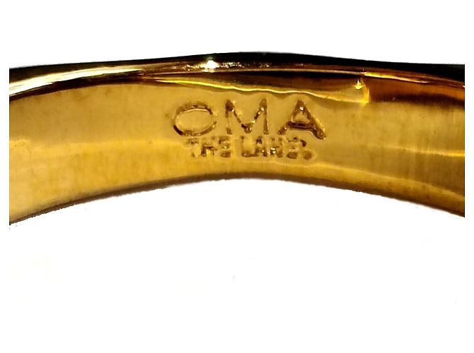 Autre Marque Anello scultoreo OMA The Label tono oro EU 58 D'oro - vista 9